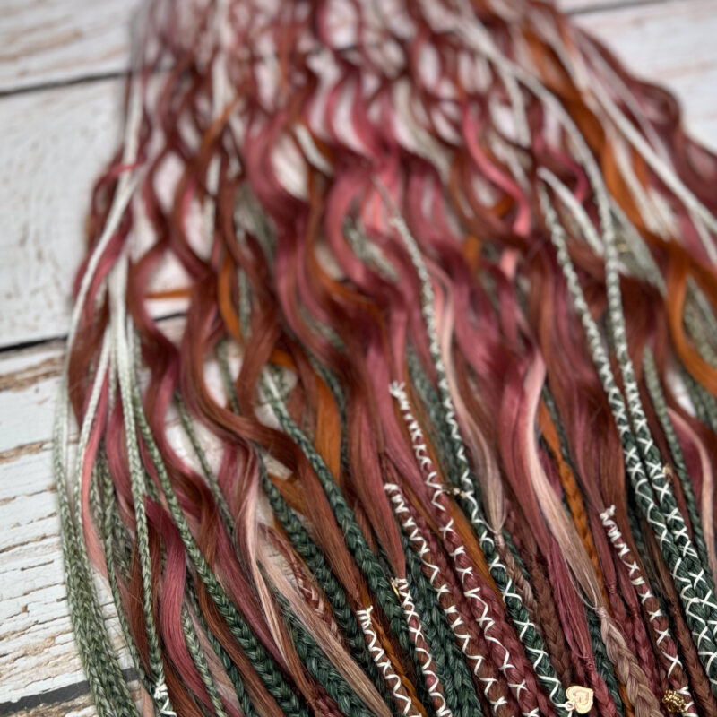 Gotowy zestaw do zaplatania – Summer Boho / Forest vibes