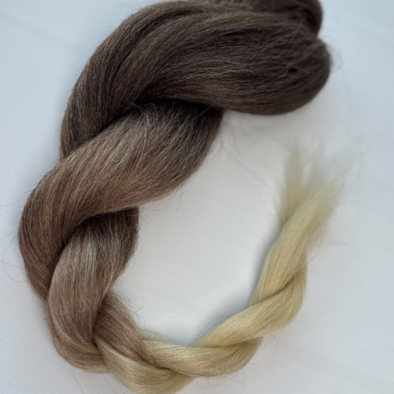 3-109 Włosy syntetyczne Ombre brązowy z blond